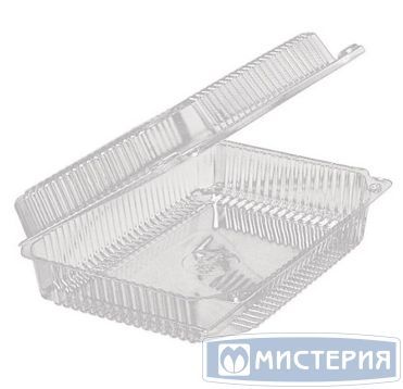 Упаковка прям. внеш. 241x172x47мм, внутр. 219х151х40мм, 0,5кг, прозрачная, ОПС (33942)