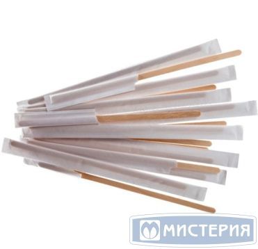 Размешиватели деревянные прямые, 140*6*1,8 мм в упаковке