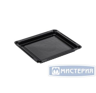 Контейнер для суши 1-секц. 180х160х13 мм, без крышки, черн., ПС, 420 шт/кор 420 шт/упак РОССИЯ РП-209