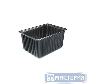Контейнер 1500 мл 1-секц. 179х132х89 мм, серия 179, без крышки, черн., ПП, 50 шт/упак 500 шт/кор РОССИЯ А179-1500 Ч Морозостойкий