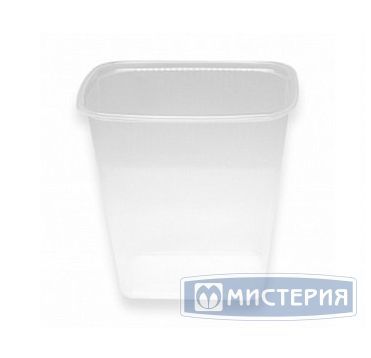 Контейнер 500 мл 1-секц. 108х82х105 мм, серия 108, без крышки, прозр., ПП, 100 шт/упак "ЮПласт" 1 000 шт/кор РОССИЯ ЮУПМ2595