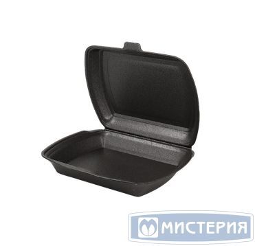 Ланч-бокс 1-секц. 247х208х63 мм, черн., ВПС, 130 шт/кор 130 шт/упак РОССИЯ 00000244257