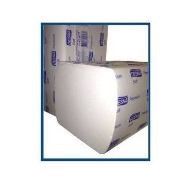 Полотенца 2-слойные, сл. "V", 23х23см, белые, бумажные, 200 л, для диспенсеров