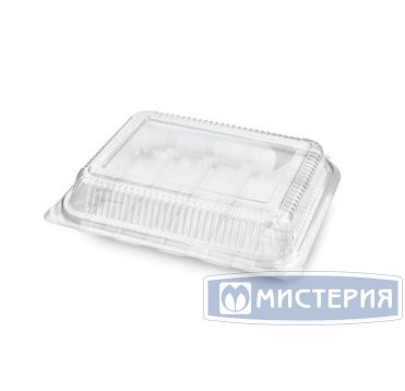 Контейнер для суши 1-секц. 198х159,5х53 мм, неразъем.крышка, прозр., ОПС, 100 шт/кор 100 шт/упак РОССИЯ РП-212