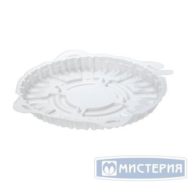 Упаковка для торта [дно] d261хh25[d228хh20] мм, бел., ПС, 100 шт/кор "Комус" 100 шт/упак РОССИЯ Т-225 ДШ (М)