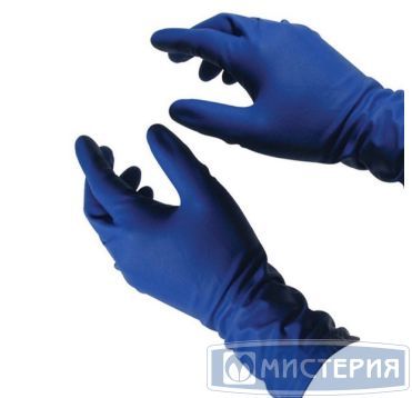 Перчатки латексные, р-р XL, неопудрен., син., 25 пар/упак "High Risk" 10 упак/кор МАЛАЙЗИЯ 400-403