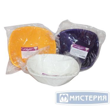 Салатник 1.25л, квадратный, 210х210мм, цвет в ассортименте