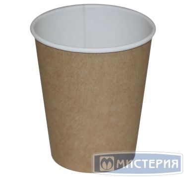 Стакан бумажный 400 мл 1 сл., d90 мм, крафт-бел., карт., 50 шт/упак 1 000 шт/кор РОССИЯ 400123