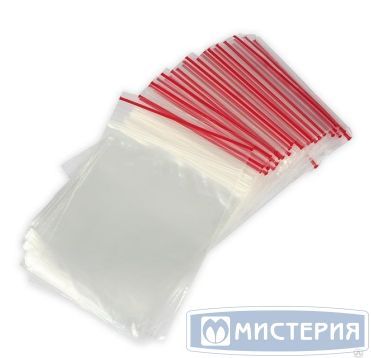 Пакет Zip-Lock 100х150 мм, прозр., ПВД, 100 шт/упак 150 упак/кор КИТАЙ 0000114578