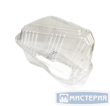 Упаковка для торта [неразъем.] треуг. 143х113х84[123х77х76] мм, прозр., ОПС, 400 шт/кор "Комус" 400 шт/упак РОССИЯ ТРК-1