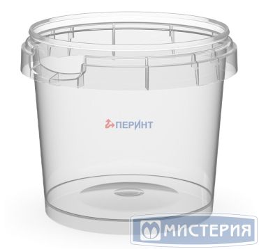Контейнер под пресервы и мёд, 155 мл, "банка" d=69мм, h=66 мм, с ручкой, полупрозрачный, контр. замок, ПП