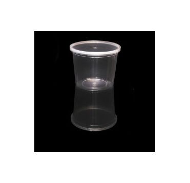 Контейнер под пресервы и мёд, 600мл, "ведро" d=112мм, h=90мм, полупрозрачный, ПП