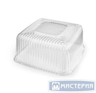 Упаковка для торта [крышка] 240х240х35[191х191х24] мм, прозр., ОПС, 200 шт/кор 200 шт/упак РОССИЯ 09158