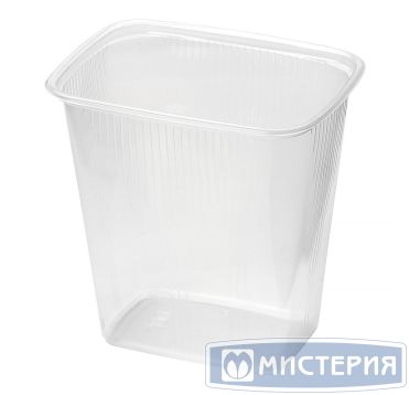 Контейнер 500 мл 1-секц. 108х82х103 мм, серия 108, без крышки, прозр., ПП, 100 шт/упак 1 000 шт/кор РОССИЯ К 108-500