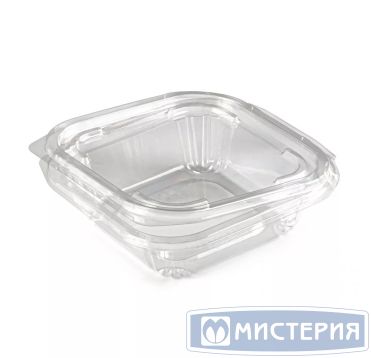 Контейнер 250 мл 1-секц., овал 137х132х36 мм, неразъем.крышка, прозр., ПЭТ, 400 шт/кор "ЮПласт" 400 шт/упак РОССИЯ ЮП-РКСП-250/ЮУПМ6011