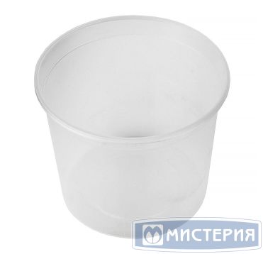 Контейнер под пресервы и мёд, 600мл, "ведро" d=112мм, h=90мм, полупрозрачный, ПП