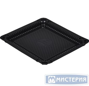 Контейнер для суши 1-секц. 184х162х12 мм, без крышки, черн., ПС, 900 шт/кор "Комус" 900 шт/упак РОССИЯ С-18 (Т)