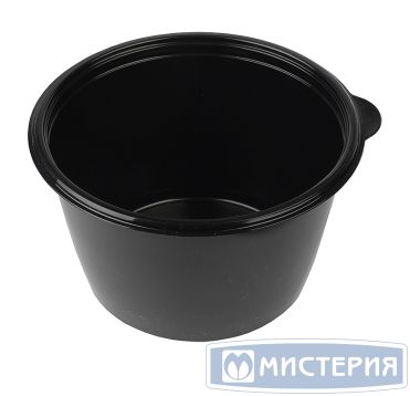 Контейнер 375 мл 1-секц. d144хh47 мм, серия 144, без крышки, прозр., ПП, 50 шт/упак 300 шт/кор РОССИЯ С 144-375 прозр.