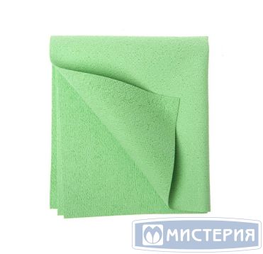 Салфетка для стекол, зеркал 350х400 мм, зел., микроволокно ПУ, 50 шт/кор "HQ Profiline" КИТАЙ 73614