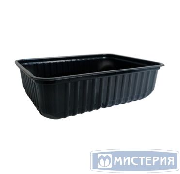 Контейнер 500 мл 1-секц. 179х132х37 мм, серия 179, без крышки, черн., ПП, 50 шт/упак 500 шт/кор РОССИЯ