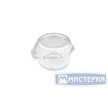 Упаковка для кондит. изделий 250 мл, 1-секц. d100хh68[d95хh63] мм, неразъем.крышка, прозр., ОПС, 450 шт/кор 450 шт/упак РОССИЯ РП-251