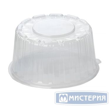 Упаковка для торта [крышка] d200хh106[d166хh96] мм, прозр., ПЭТ, 330 шт/кор "Комус" 330 шт/упак РОССИЯ Т-165К (ПЭТ)