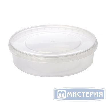 Крышка для контейнера под пресервы и мёд, d=173 мм, полупрозрачная, ПП