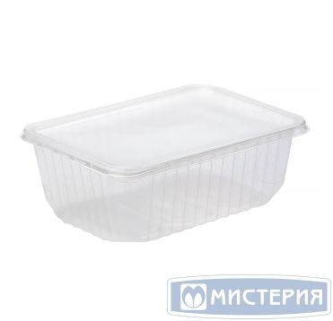 Контейнер прямоугольный, 186х132х64мм, 1000мл, полупрозрачный ПП
