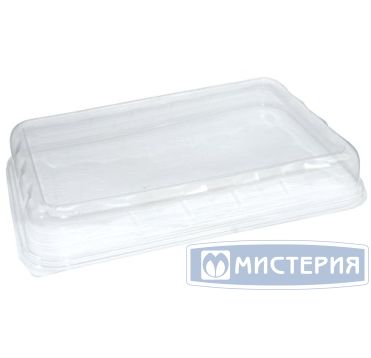 Крышка к контейнеру 335х220х55 мм, прозр., ПЭТ, 60 шт/кор "Kado-Prim" 60 шт/упак РОССИЯ КД-518К