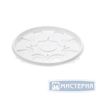 Упаковка для торта [дно] d257хh24[d235хh13] мм, бел., ПС, 150 шт/упак 150 шт/кор РОССИЯ 02914