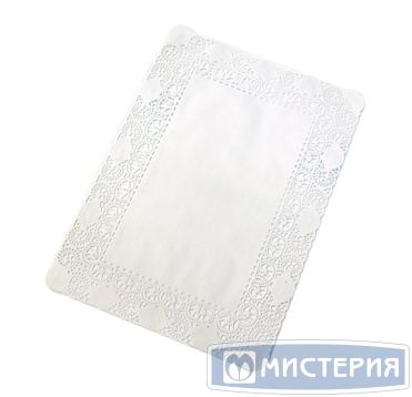 Салфетки сервировочные прямоугольные 35*45см (внут.22*32см), белые Бумага