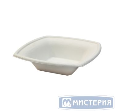 Тарелка квадратн., 155х155х14,7мм, бел., сахарный тростник