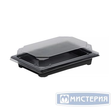 Крышка к контейнеру для суши 182х127х29 мм, прозр., ОПС, 420 шт/кор "Комус" 420 шт/упак РОССИЯ С-19К