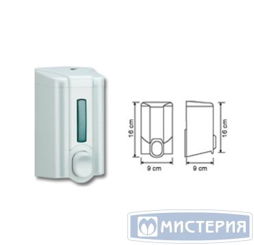 Диспенсер для жидкого мыла "Vialli", бел., ПП, 500 мл 40 шт/кор ТУРЦИЯ S.2