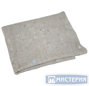 Техническая салфетка (тряпка для пола СТАНДАРТ БЕЛЫЙ ХПП) ширина 80 см рулон 50м, х/б, строчка 2,5мм
