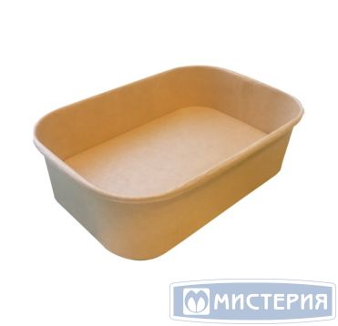 Контейнер 750 мл, 172х120х56 мм, без окна, без крышки, крафт, карт., 50 шт/упак 300 шт/кор КИТАЙ PB-750ml