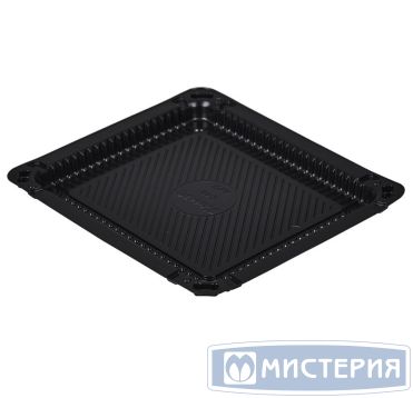 Контейнер для суши 1-секц. 184х162х12 мм, без крышки, черн., ПС, 600 шт/кор "Комус" 600 шт/упак РОССИЯ С-18