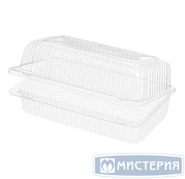 Упаковка 0,98(0.48+0.5)л, внеш. 185х112х72мм, внутр. 160х80х64мм, прозрачн., ОПС